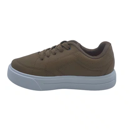 Tênis Menino K360° Casual Calce Fácil Kidy Marrom 4570005