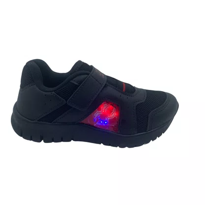 Tênis Menino Pisca-Pisca Led Kidy Preto 350109