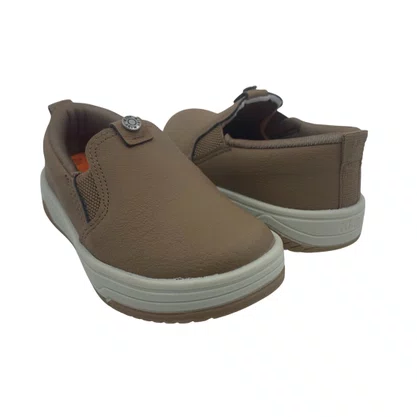 Tênis Menino Slip On Respi-Tec Anatômico Kidy Marrom 3131039