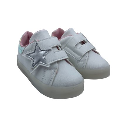 Tênis Mini Sua Cia Baby Estrela Sola com Led Branco 663