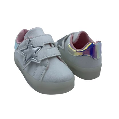Tênis Mini Sua Cia Baby Estrela Sola com Led Branco 663