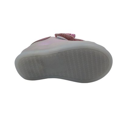 Tênis Mini Sua Cia Baby Laço Sola com Led Rosa 665