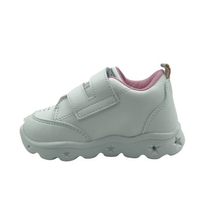 Tênis Mini Sua Cia Bebê Menina com Luz Branco 704000490