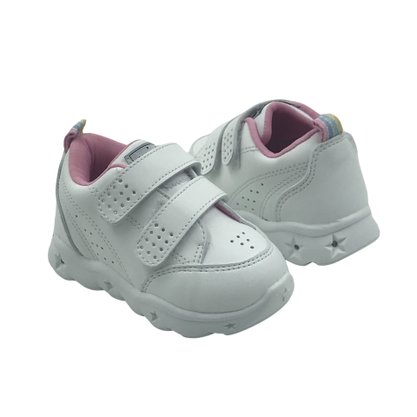 Tênis Mini Sua Cia Bebê Menina com Luz Branco 704000490