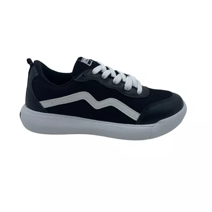 Tênis Mini Sua Cia Preto e Branco 52203 EVA Tecido
