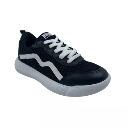Tênis Mini Sua Cia Preto e Branco 52203 EVA Tecido