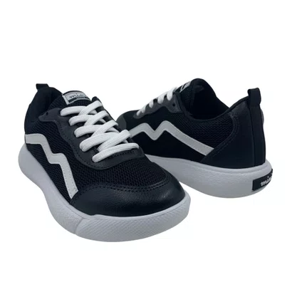 Tênis Mini Sua Cia Preto e Branco 52203 EVA Tecido