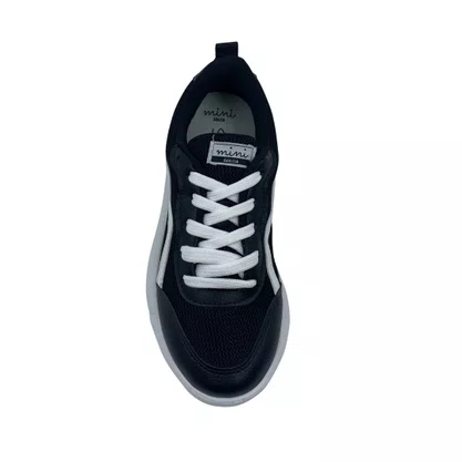 Tênis Mini Sua Cia Preto e Branco 52203 EVA Tecido