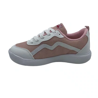 Tênis Mini Sua Cia Rosa e Branco 52203 EVA Tecido
