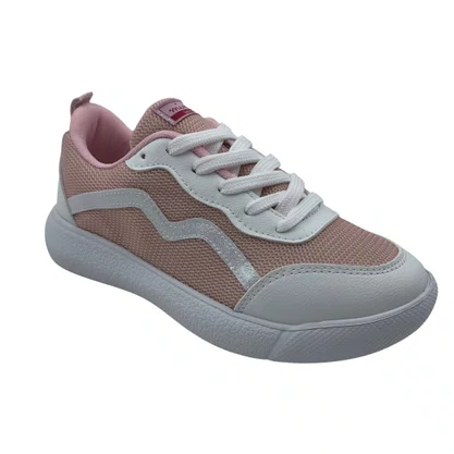 Tênis Mini Sua Cia Rosa e Branco 52203 EVA Tecido