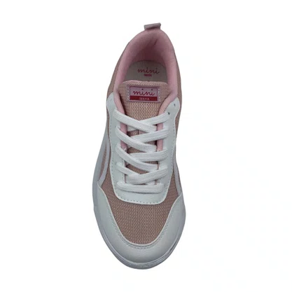 Tênis Mini Sua Cia Rosa e Branco 52203 EVA Tecido