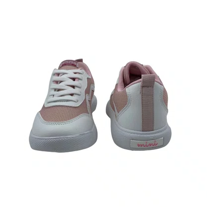 Tênis Mini Sua Cia Rosa e Branco 52203 EVA Tecido