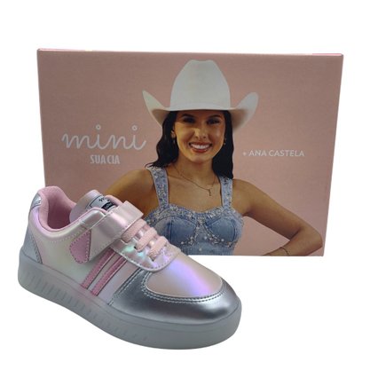 Tênis Mini Sua Cia Sneakers Rosa Perolizado 52031