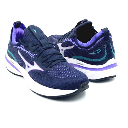 Tênis Mizuno Feminino Glow Azul Marinho