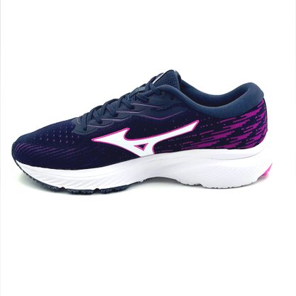 Tênis Mizuno Feminino Goya Azul com Rosa