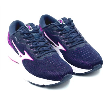 Tênis Mizuno Feminino Goya Azul com Rosa