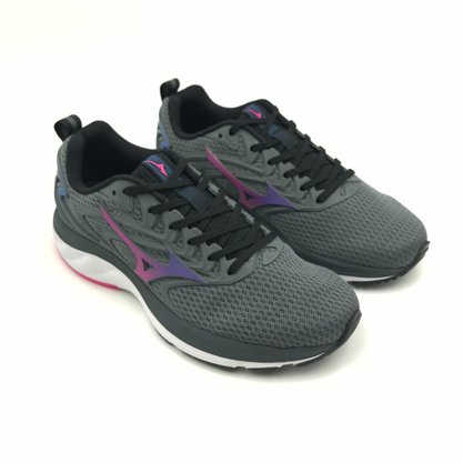 Tênis Mizuno Feminino Space 4 Chumbo com Pink