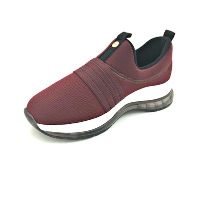 Tênis Modare Slip On Tecido Elástico Bordô 7355104