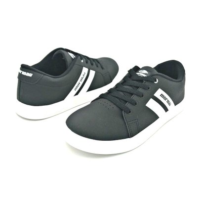 Tenis Mormaii Masculino Preto/Branco Stripe Skatista