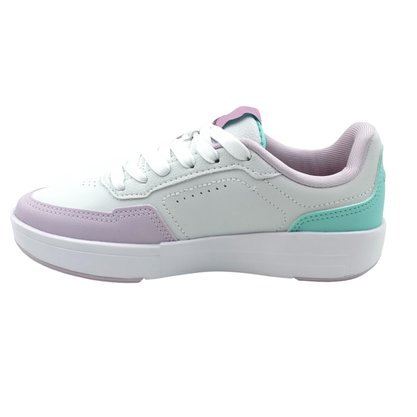 Tênis Olympikus Casual Menina Branco com Roxo Versa
