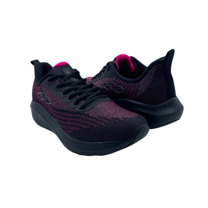 Tênis Olympikus Esportivo Feminino Acqua Preto com Rosa