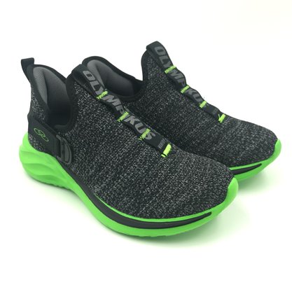 Tênis Olympikus Infantil Maneiro Kids Preto com Verde