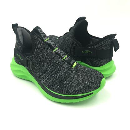 Tênis Olympikus Infantil Maneiro Kids Preto com Verde