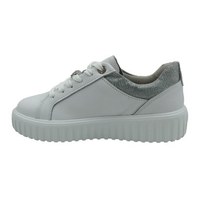 Tênis Pegada Feminino Levitech Couro Branco 212103