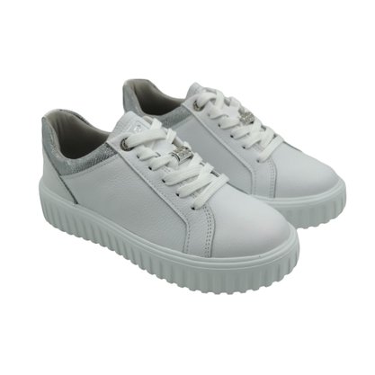 Tênis Pegada Feminino Levitech Couro Branco 212103
