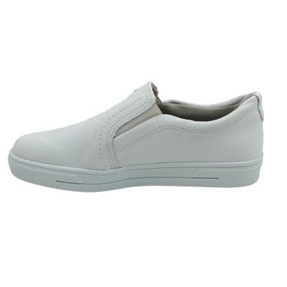 Tênis Pegada Slip On Couro Branco 211151