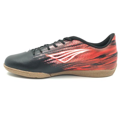 Tênis Penalty Futsal Masculino Tornado Preto com Vermelho
