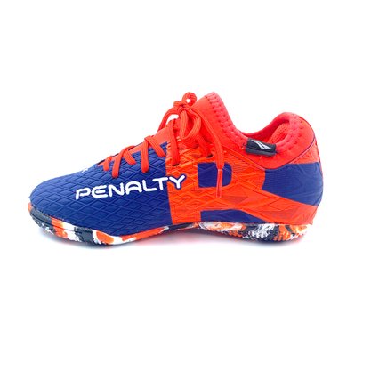 Tênis Penalty Infantil Futsal RX Locker Azul com Laranja