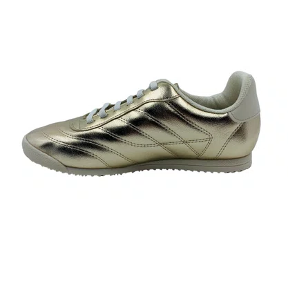 Tênis Piccadilly Casual Calce Fácil Dourado 906005
