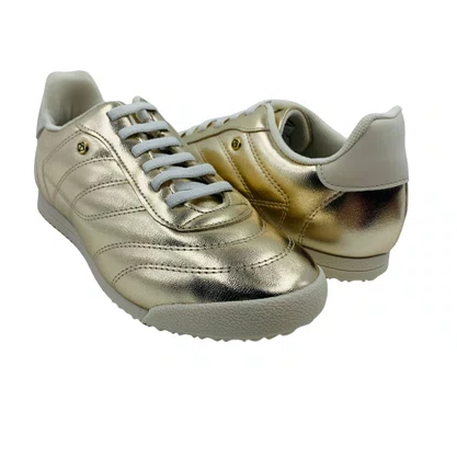 Tênis Piccadilly Casual Calce Fácil Dourado 906005