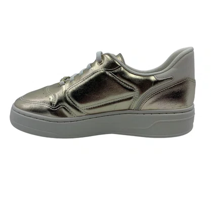 Tênis Piccadilly Casual Sneakers Calce Fácil Dourado 910004