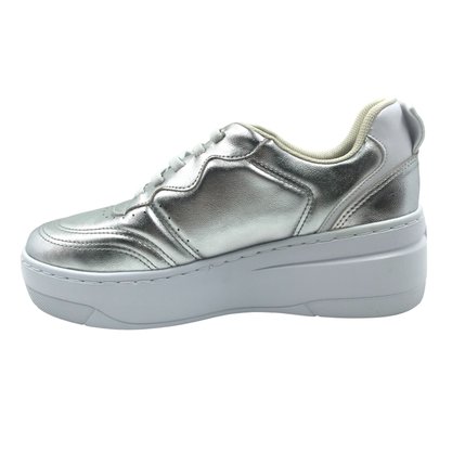 Tênis Piccadilly Casual Sneakers Calce Fácil Prata 915005