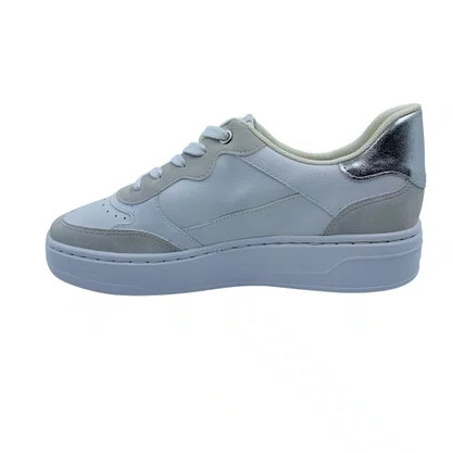 Tênis Piccadilly Casual Sneakers com Brilho Branco 910003