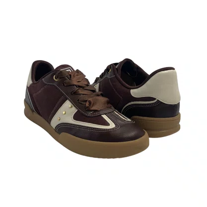 Tênis Piccadilly Marrom 903003 Dois Cadarços