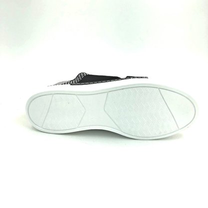 Tênis Piccadilly Tecido Elástico Preto/Branco 007006
