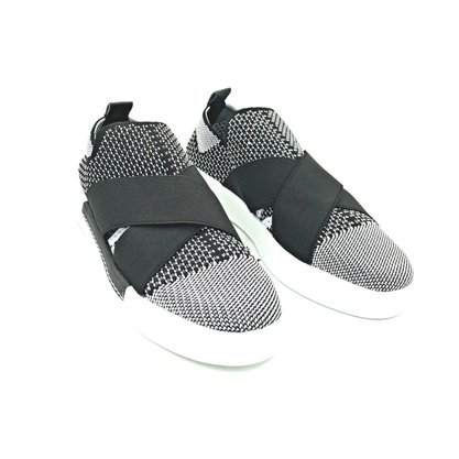 Tênis Piccadilly Tecido Elástico Preto/Branco 007006