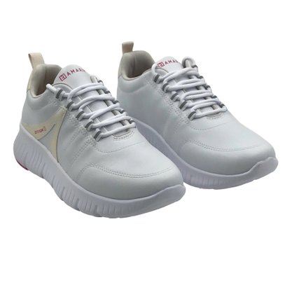 Tênis Ramarim Casual Branco Detalhe Furta-cor 2377202