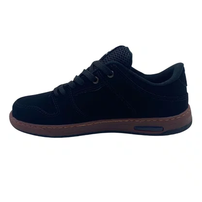 Tênis Redikal Masculino Skatista Camurça Preto RKT406