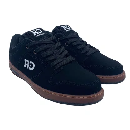 Tênis Redikal Masculino Skatista Camurça Preto RKT406