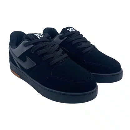 Tênis Redikal Masculino Skatista Camurça Preto RKT543