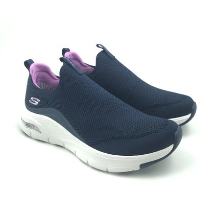 Tênis Skechers Feminino Arch Fit New Beauty Azul