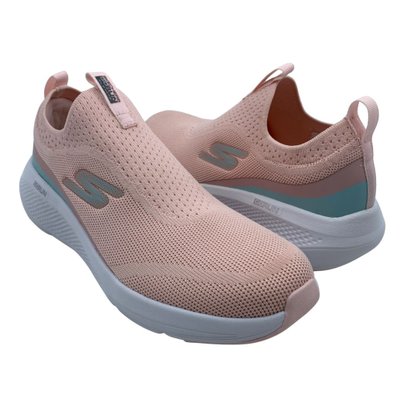 Tênis Skechers Feminino Go Run Elevate Calce Fácil Salmão