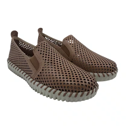 Tênis Slip On Bottero Couro Bege 374106