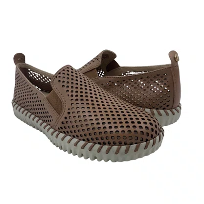Tênis Slip On Bottero Couro Bege 374106