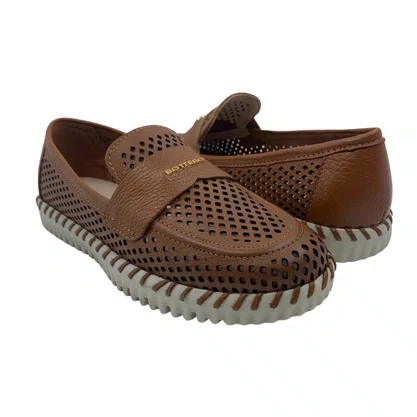 Tênis Slip On Bottero Couro Marrom 374104