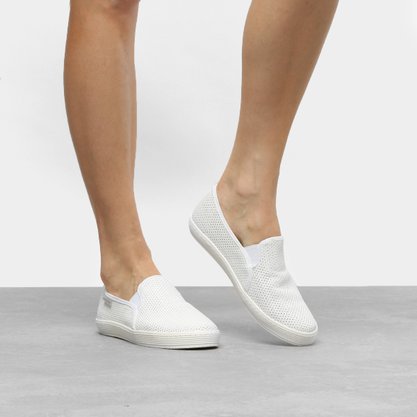Tênis Slip On Bottero Couro Natural Branco 302001